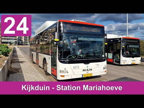 HTM lijn 24: Den Haag Kijkduin - Station Den Haag Mariahoeve | HTM 1073 | 2024