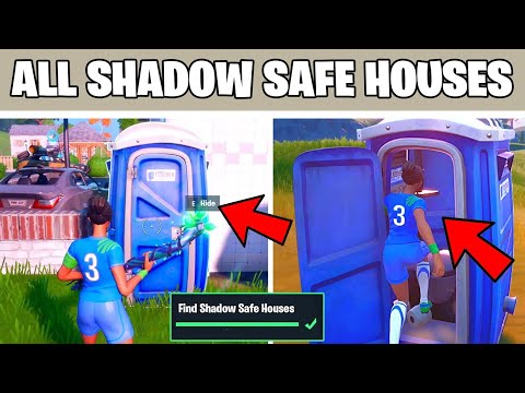 Find Shadow Safe Houses All Locations Guide - (FORTNITE CHAPTER 2 SEASON 2 CHALLENGE)