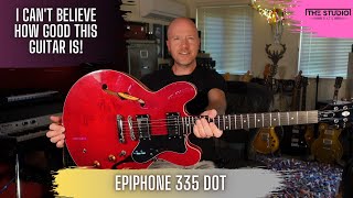 Video thumbnail for I Am No Longer A Guitar Snob - Epiphone 335 Dot Review by The Studio Rats