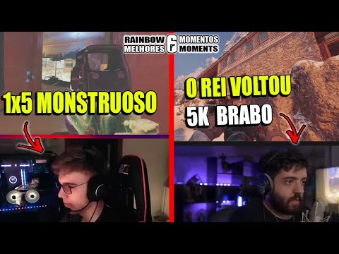ALEM4O GANHANDO 1x5 ABSURDO, 5K DO PATIFE, NOVO MODO TDM NO R6 E MAIS - MELHORES MOMENTOS LIVES R6