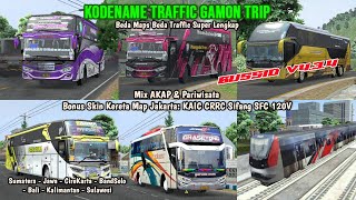 TRAFFIC GAMON TRIP‼️ kodename multi traffic lintas selatan mix pariwisata bussid v4.3.4