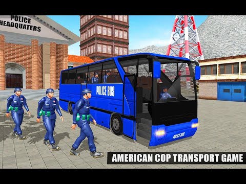 US Police Off-road Coach Bus Mountain Driving Simulator