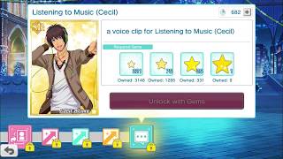 Listening to Music 愛島 セシル メモリアルボード (Cecil Aijima Moments Board) — Shining Live