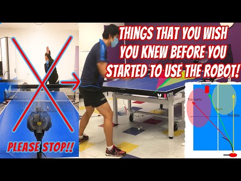 Table Tennis Tips - How to use a ping pong robot, things to know! (Ft. Amicus Prime) 탁구 로봇 사용할때 주의할점
