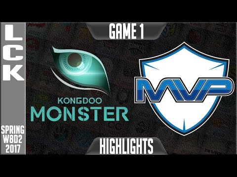 Kongdoo Monster vs MVP Highlights Game 1 - LCK Week 8 Day 2 Spring 2017 KDM vs MVP G1