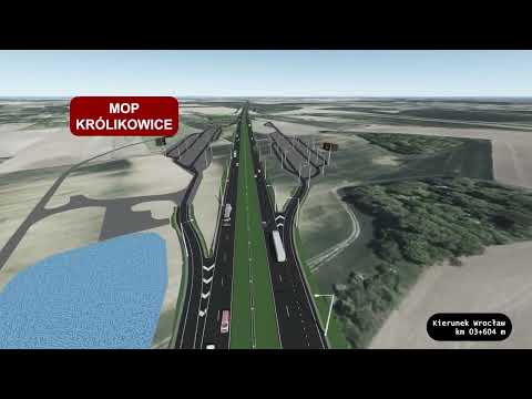 Wizualizacja budowy drogi ekspresowej S8 Kobierzyce Północ – Kobierzyce Południe