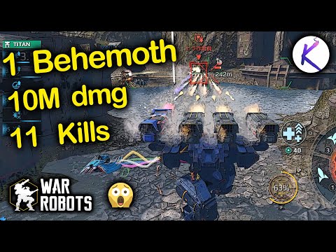 Avalanche Behemoth 1 robot 10M damage War Robots gameplay WR new Robot update 8.5