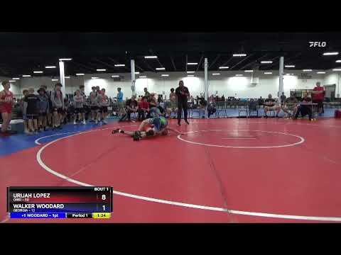 110 Lbs Round 1 (8 Team) - Urijah Lopez, Ohio Vs WALKER WOODARD, Georgia 282c