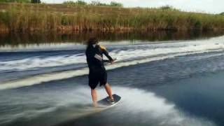 preview picture of video 'DO IT with Ben Horan behind the 2010 Sea-Doo WAKE PRO 215 watercraft   - Frontside Kick Flip'