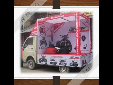 Mini truck 4 wheeler mild steel mobile vans advertisement se...