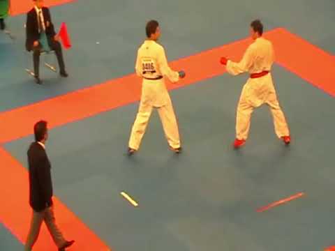 Margaritopoulos Spyridon GRE vs Arkania Gogita GEO 19th World Karate Championships Japan 2008