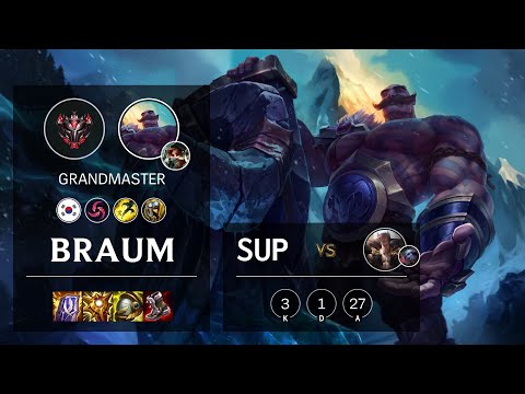 Braum Support vs Sett - KR Grandmaster Patch 10.25