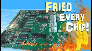The Worst PCB Repair We've Ever Attempted - Bally Supersonic Pinball MPU