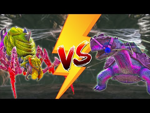 Broodmother Vs Carbonemys Army - Ark Survival Evolved
