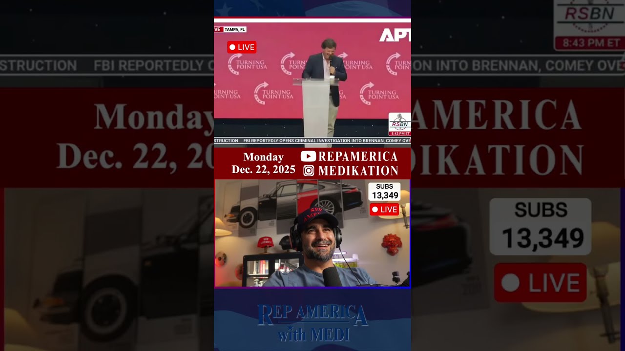 LIVE - Tucker Carlson and Trump - Rep America with Medi
