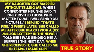 SHE DIDN'T INVITE ME TO HER WEDDING BUT WHEN SHE HEARD THAT I WON A LOTTERY, SHE...