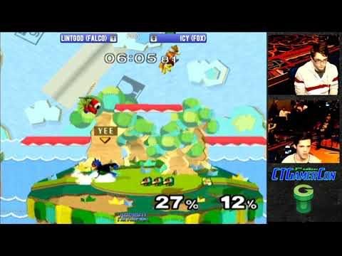 CT GamerCon 3 SSBM - lintgod (Falco) vs. Icy (Fox) - Melee WR4