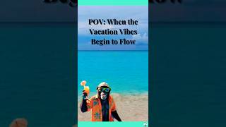When Tropical Vacation Mode Kicks In 😎🌴🍹#beachlife #outofoffice #oceanvibes #vitaminsea #cruise