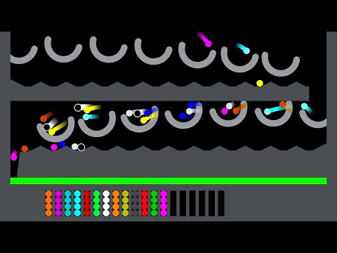 Part #1 Decisive first - Team Marbles Race in Algodoo