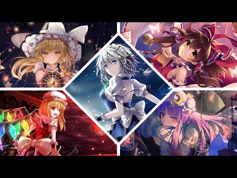 Touhou Luna Nights - All Bosses + All Endings