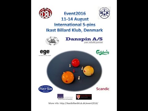 5-pins 2016 | Ikast Billard Club | Thursday | Table 2