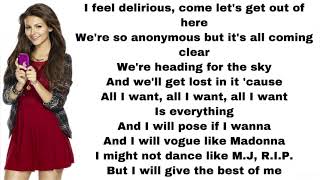 Victorious - All I want is everything (lyrics)