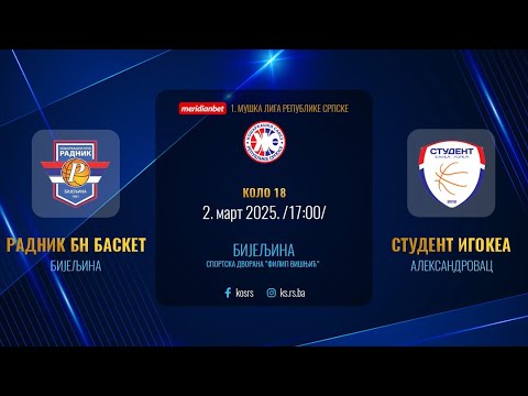 KK RADNIK BN BASKET - SKK STUDENT IGOKEA