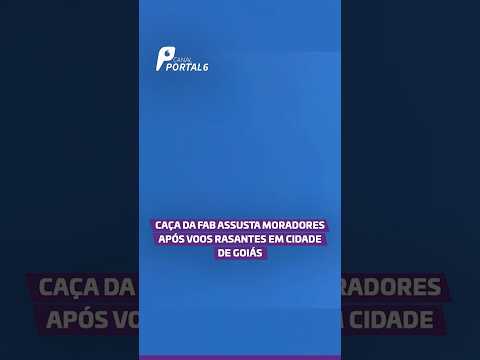 Caça da FAB assusta moradores após voos rasantes em cidade de Goiás