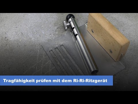 Estrich Härteprüfer Ritzgerät I WITTE