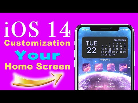 How to Edit Home Screen iOS 14 Customization Widgetsmith iOS 14 App Icons iPhone iOS 14 Home Screen