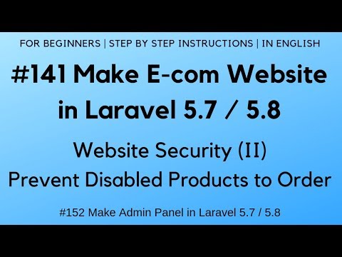 7 Make Admin Panel in Laravel 5 6 | Display Error Message on Login Failure | Logout Process