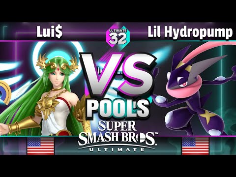 ULTIMATE 32 Pools - Lui$ (Palutena) vs. Lil Hydropump (Greninja) - Smash Ultimate