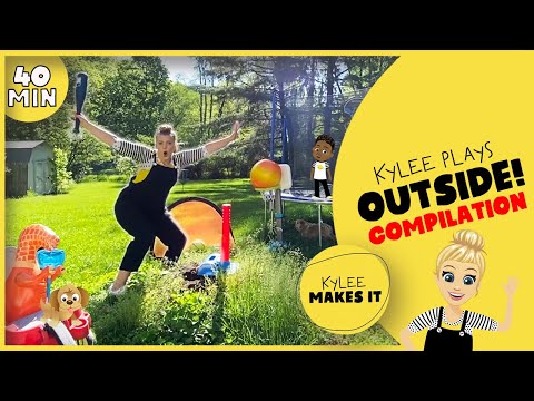 Kylee Plays Outside | Fun Outdoor Play Video for Kids