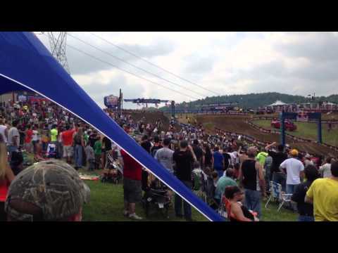 START OF RACE! 2013 High Point Nationals - Pro Motocross Championship (Mt. Morris, PA)