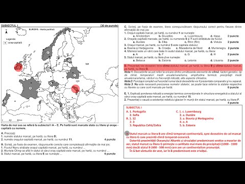 We solve the Geography baccalaureate subject model, 2024