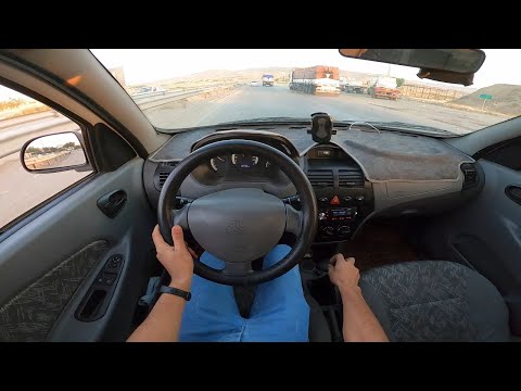 رانندگی با سایپا تیبا۲ _ driving pov with iranian car