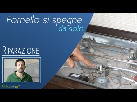 The hob burner does not stay on, replace the safety valve.