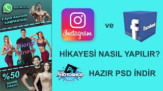 İnstagram için hikaye görseli oluşturma.Photoshop Dersleri