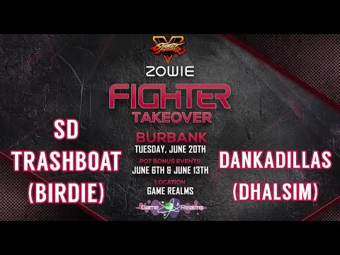 SD Trashboat vs dankadillas - Zowie Fighter Takeover - Street Fighter V [1080p/60fps]