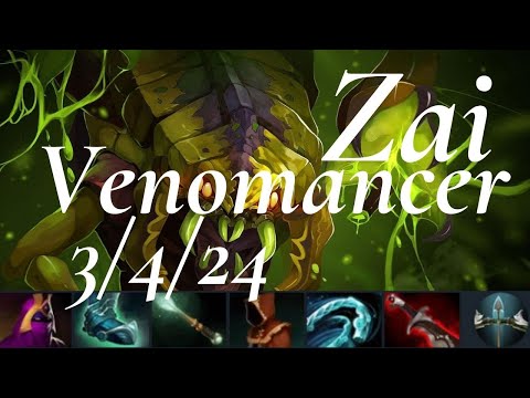Zai Venomancer, Charlie Anti-Mage vs skiter Nightstalker - how not to die in team fight? - dota2
