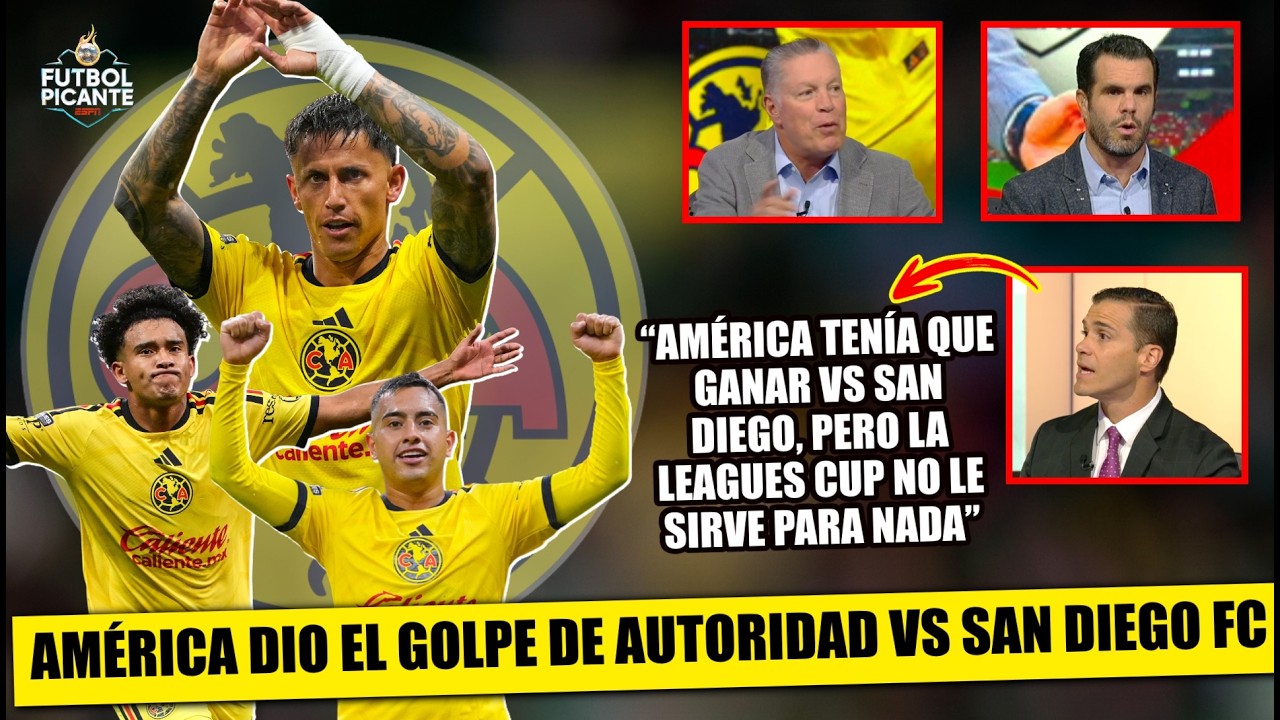 AMÉRICA CUMPLIÓ y GANÓ con autoridad en debut Leagues Cup. BRIAN RODRÍGUEZ brilló | Futbol Picante