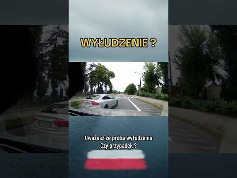 Wyprzedził i nagle zahamował 😳 Przypadek czy próba wyłudzenia? #polskiedrogi #dashcam #wymuszenie