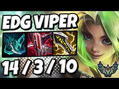 Zeri vs Jinx ADC [ EDG Viper ] Patch 12.11 Korea Challenger ✅