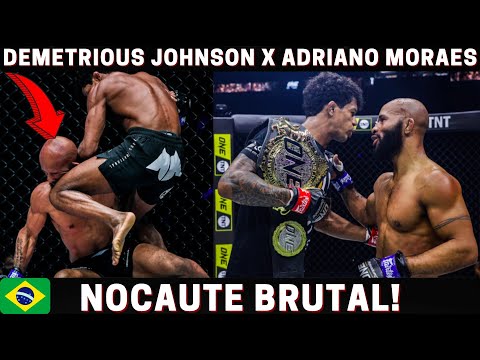 BRASILEIRO ATR0PELA DEMETRIOUS JOHNSON COM JOELHADA - Resultado Adriano Moraes x Demetrious Johnson