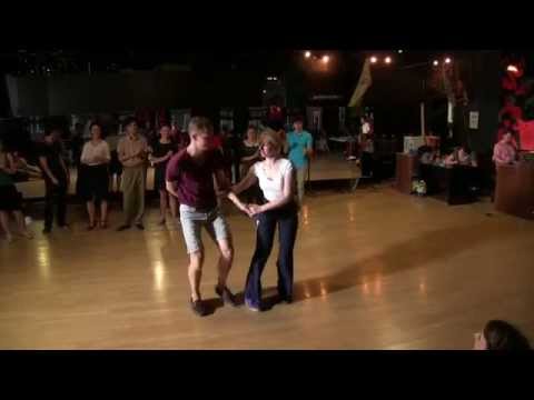 Yana Sanamyantz & Dmitry Vostrikov - ProAm Finals of Lindy Hop JnJ at Crazy Tea Party