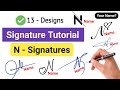 ✅ A To Z Signature Style | Signature Style Of My Name | N Signature Style