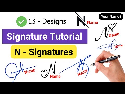 ✅ A To Z Signature Style | Signature Style Of My Name | N Signature Style