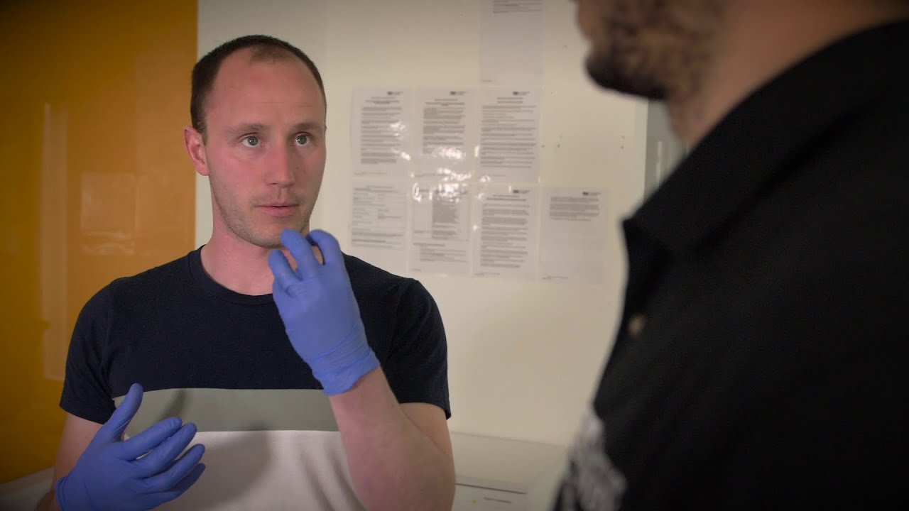 Mark Faghy conducting research