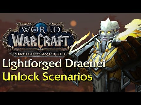 Lightforged Draenei Unlock Scenarios - Azeroth Vindicaar/Forge of Aeons | World of Warcraft