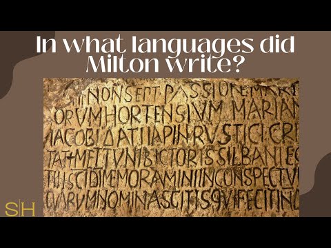 In what languages did Milton write?